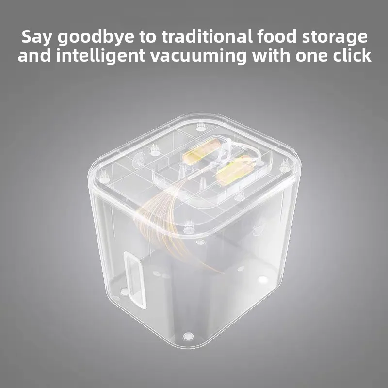 Cubo de almacenamiento de granos al vacío inteligente, alimentos para perros y gatos, productos para mascotas, cubos de almacenamiento liofilizados para aperitivos, caja sellada a prueba de humedad - imagen 5