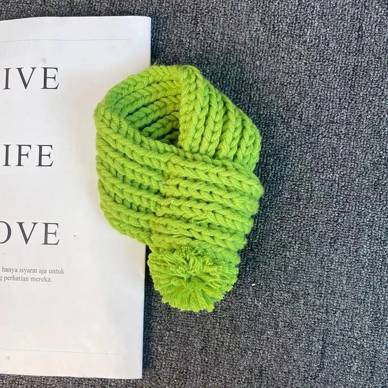 Bufanda para mascotas con patrón tejido de oso de peluche, bufanda de lana para mascotas, Collar para cachorros, accesorios para perros, Navidad, Halloween - imagen 4