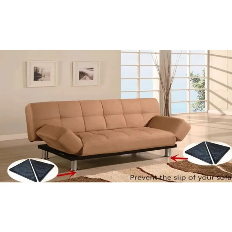 4/8 Uds. Pegatinas antideslizantes de alfombra Triangular para suelo de azulejos, almohadillas de esquina de alfombra, almohadillas fijas antideslizantes Nano lavables y reutilizables - imagen 5