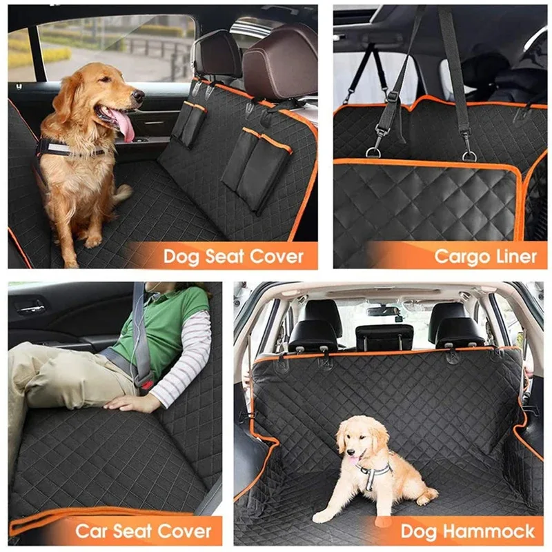 Funda hamaca impermeable para coche apta perros y gatos, antiarañazos - imagen 5