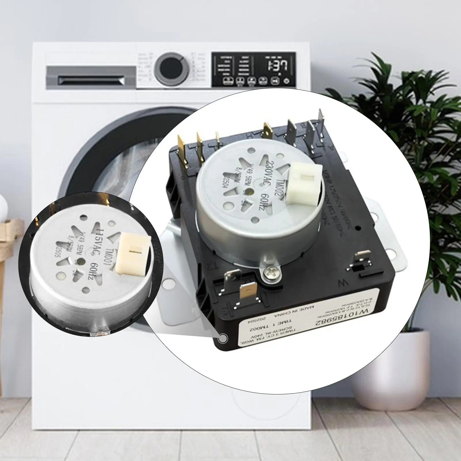 Dryer Timer Metal Replacement High Precision Appliance Switch Spare Part for Whirlpool Maytag Kenmore Amana