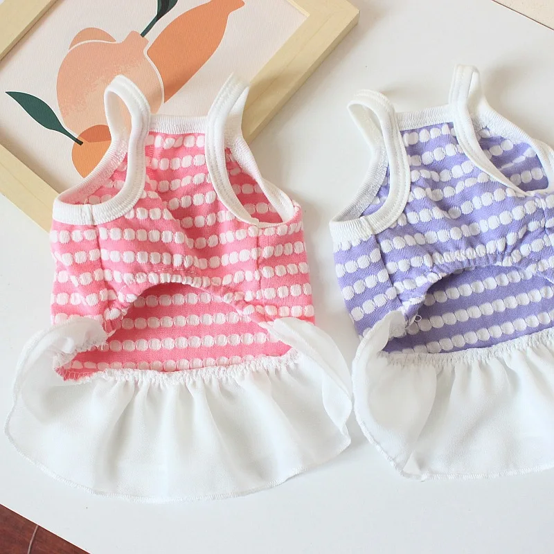 Lindo vestido para perros pequeños, ropa de cumpleaños para niñas y cachorros, falda de tul para perros de primavera y verano, falda tutú para cachorros de princesa para boda - imagen 4