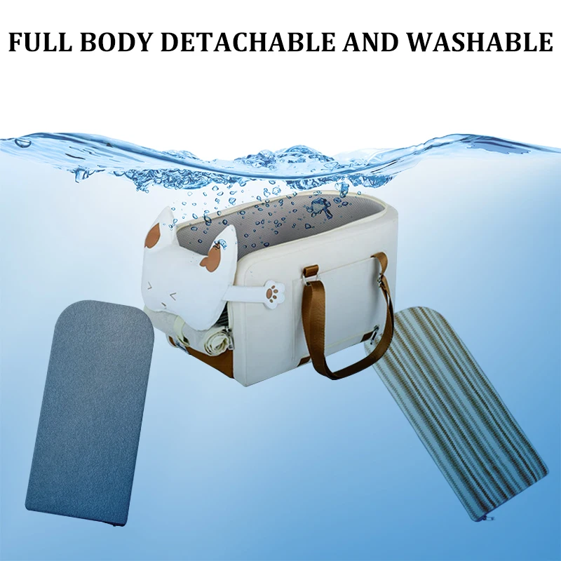 Cama portátil para perros con Control Central, cuerda de seguridad para coche, hebilla antiescape, Protector de transporte para perros pequeños, Chihuahua, Teddy - imagen 5