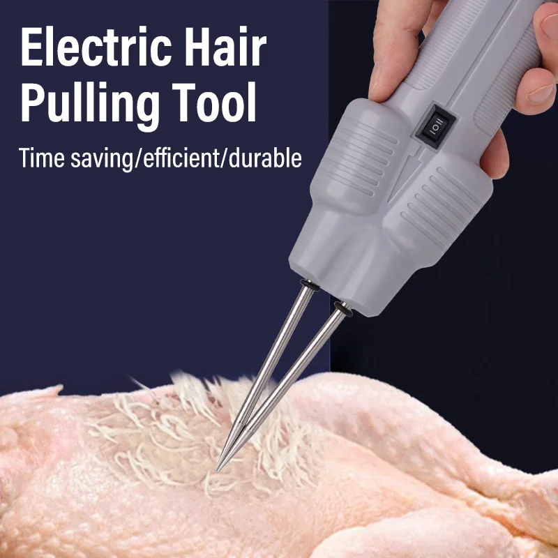 Extractor de pelo eléctrico rápido, herramienta de extracción de pelo de mano, máquina de depilación comercial de pollo y pato para aves de corral