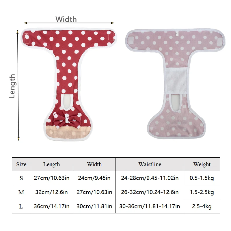 Pañales reutilizables para perros, pantalones fisiológicos lavables para perros y mujeres, ropa interior para cachorros, pantalones cortos para Menstruación de mascotas, accesorios para perros - imagen 2
