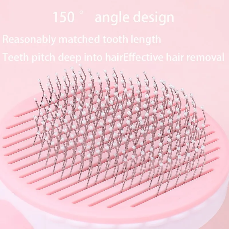 Cepillo para gatos, cepillo para el cuidado de mascotas, para eliminar pelos, removedor de pelo para gatos, peine para quitar el pelo de mascotas, accesorios para el cuidado de cachorros y gatitos - imagen 5