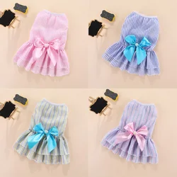 Vestido floral con lazo para perros pequeños Yorkie - cómodo