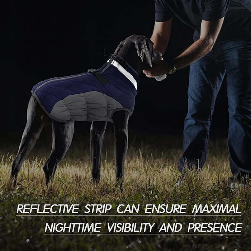 Chaqueta de invierno para perros pequeños y medianos, ropa reflectante acolchada para cachorros, chaleco Yorkie, Chihuahua, disfraces de Bulldog Francés - imagen 3