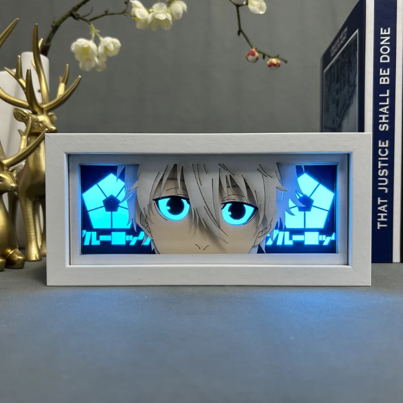 Lámpara LED con Caja de Luz - Figura Yoichi Isagi para gatos - imagen 3