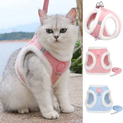 Arnés reflectante térmico invierno – Forro piel de conejo para perros y gatos