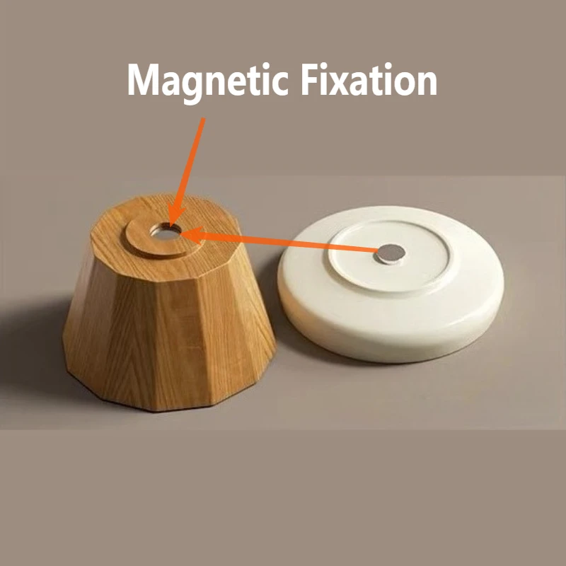 Cuenco de cerámica para gatos, soporte de madera maciza, cuencos para gatos, perros, alimentación, riego, gatos, gatitos, platos para perros, gatitos, cachorros, suministros de productos para mascotas - imagen 4