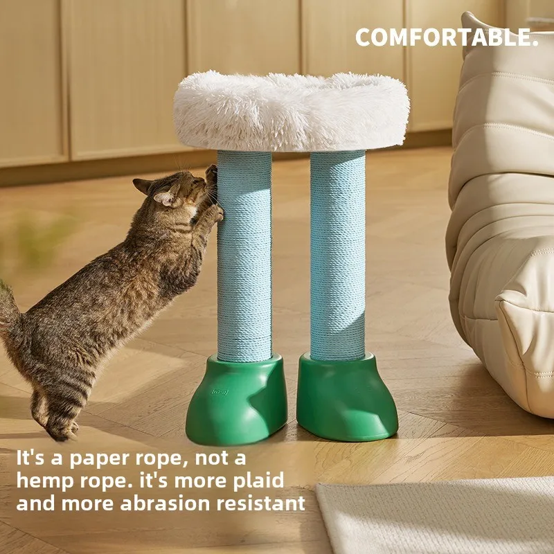 Tablero rascador para gatos, poste para el cuerpo, nido para gatos, marco de escalada, embrague, juguete bonito, suministros para mascotas, muebles de mesa de centro multifuncionales - imagen 4