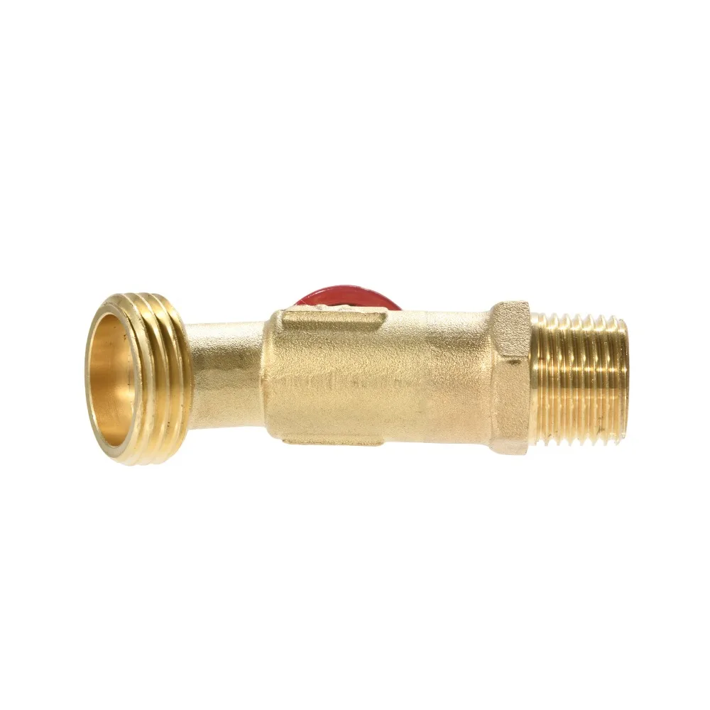 Adaptador de grifo de jardín de latón, conector de manguera hembra G1/2 "BSP macho a 3/4" NPT para riego al aire libre, tanque de agua para lavado de coches, 1 ud. - imagen 3