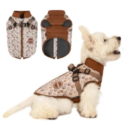 Chaqueta invierno arnés impermeable para perros pequeños – Reflectante
