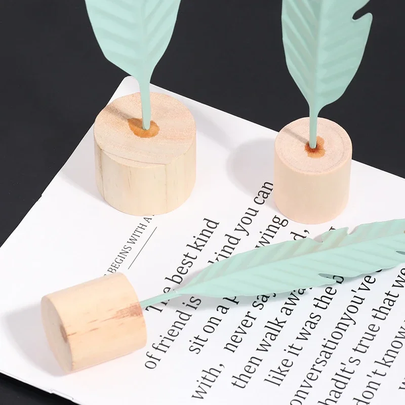 Pluma Metal decoraciones de madera mesa Hada jardín figuritas en miniatura moda flamenco accesorios de decoración del hogar - imagen 4