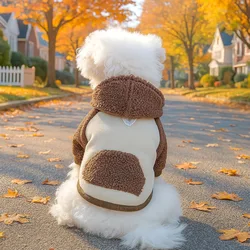 Sudadera con capucha para perros y gatos – lana suave Bulldog Francés