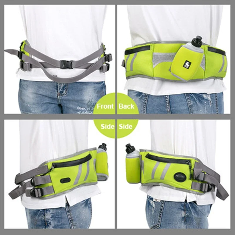 Winhyepet-riñonera multifuncional para perro, bolsa con botella de agua, bolsillos laterales dobles, forro transpirable, accesorios para perros - imagen 5