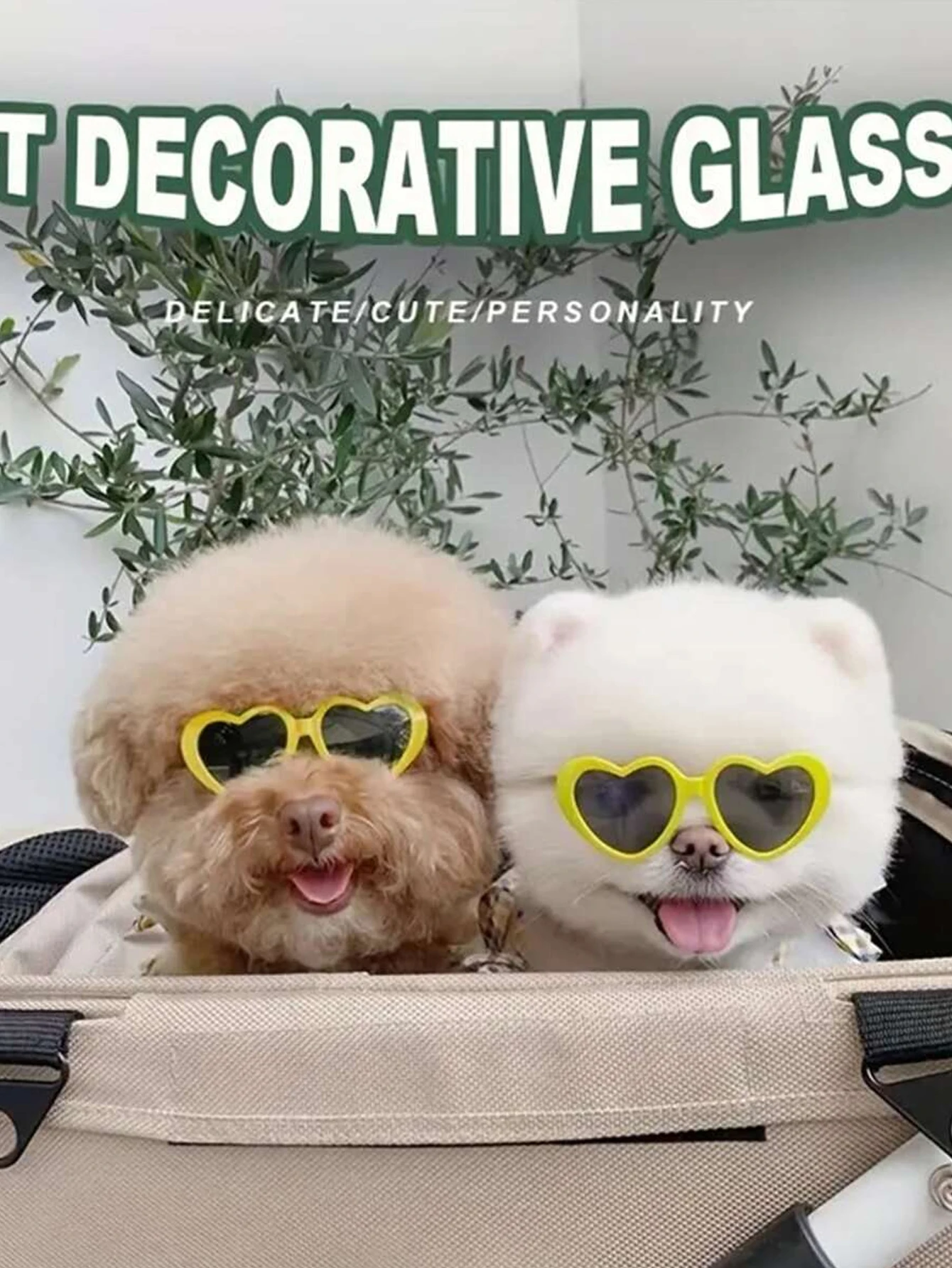 Gafas de sol corazón para gatos y perros mini – look divertido - imagen 4