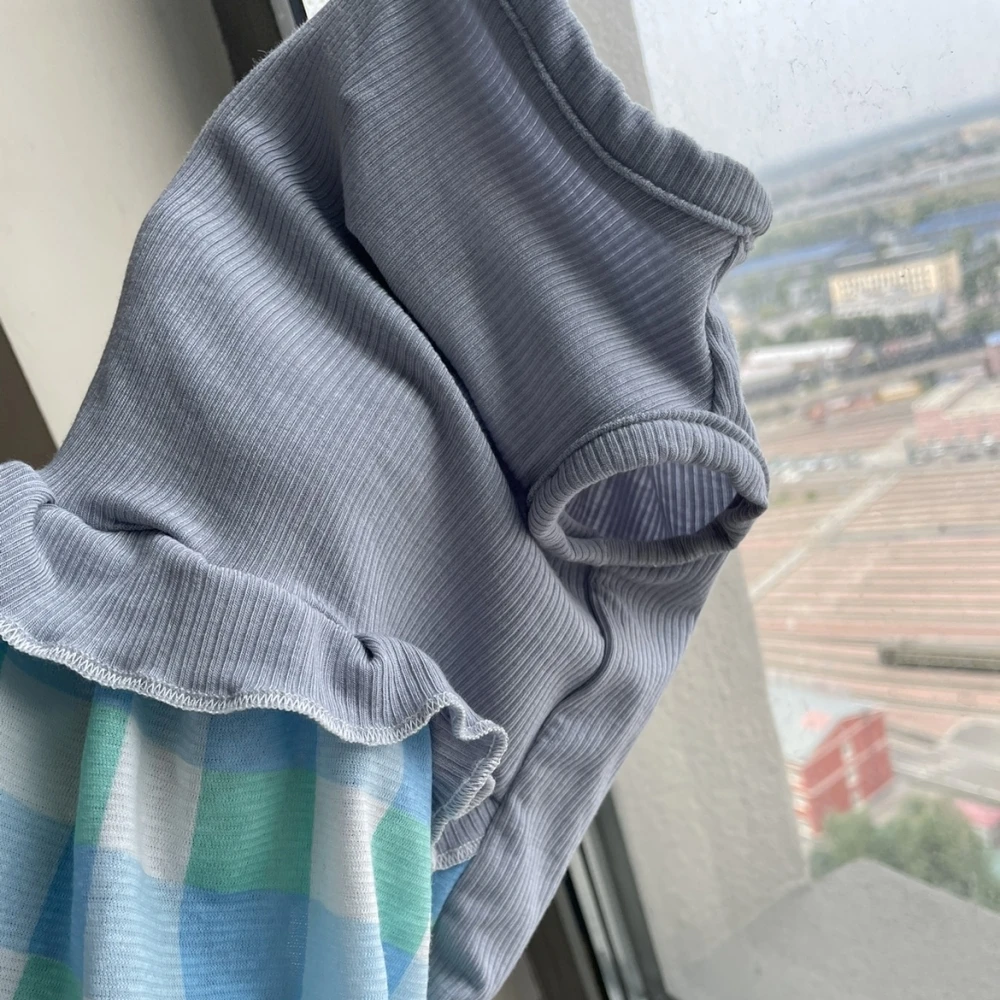 Vestido de algodón para un gato Falda de burbujas de encaje de verano para Sphynx Chaleco sin mangas suave de gato para gatitos Abrigo de cuadros dulces para Devon Rex - imagen 5