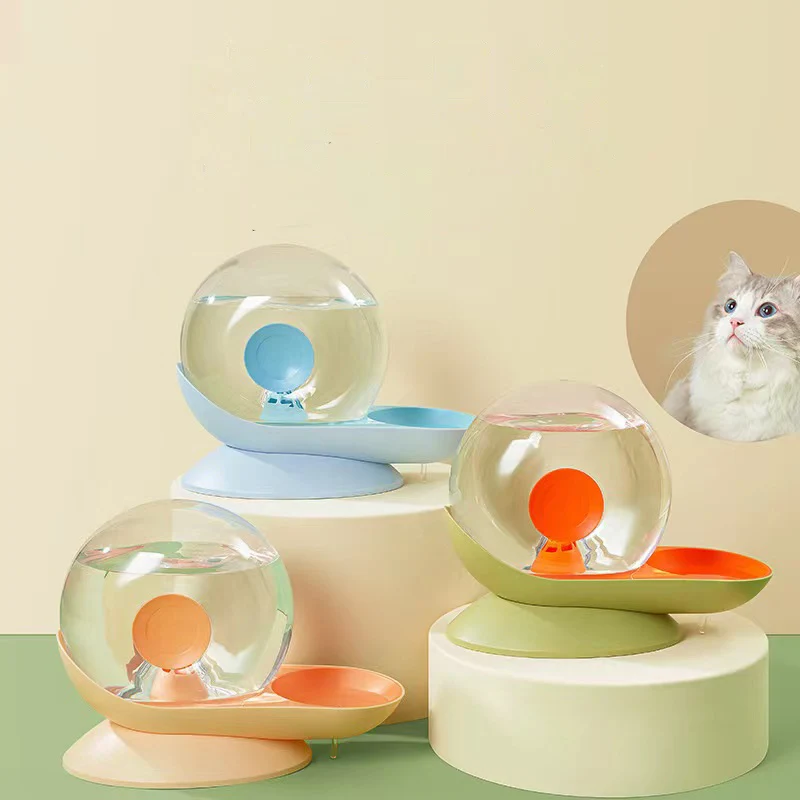 2.8L perro gato caracoles burbuja automática gato tazón de agua fuente para mascotas dispensador de agua gato grande bebida para perros con elemento filtrante - imagen 3