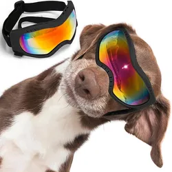 Gafas para perros, gafas de sol para perros de razas grandes, gafas de sol con protección UV para perros grandes, gafas de sol para perros con correa ajustable para exteriores