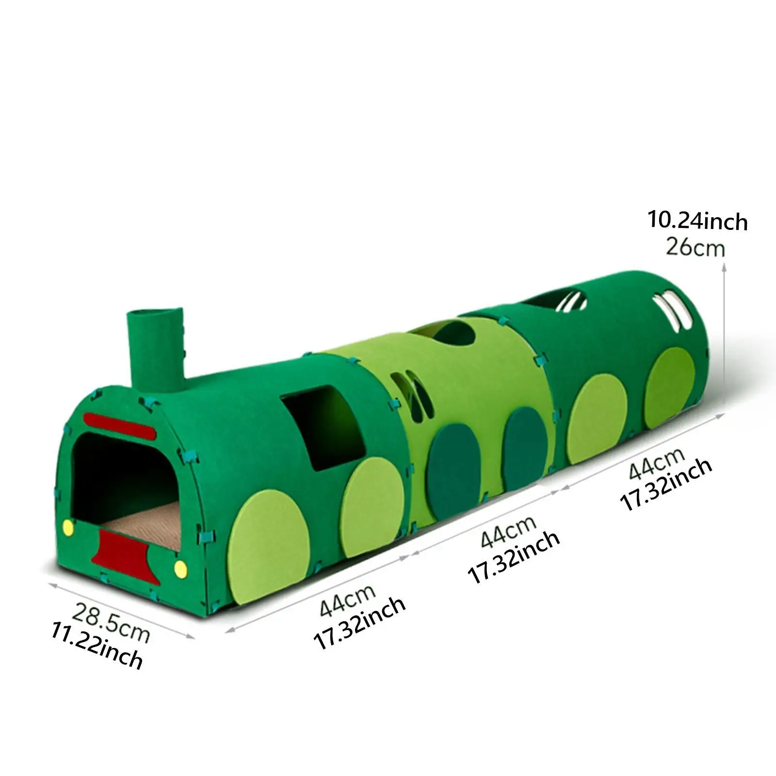 Cat Tunnel Cat Scratching Board Cat Bed Play Tube for Ferrets Rabbits Hiding