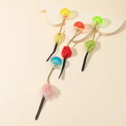 Juguete para gatos: campana de peluche con forma de pez y sonido