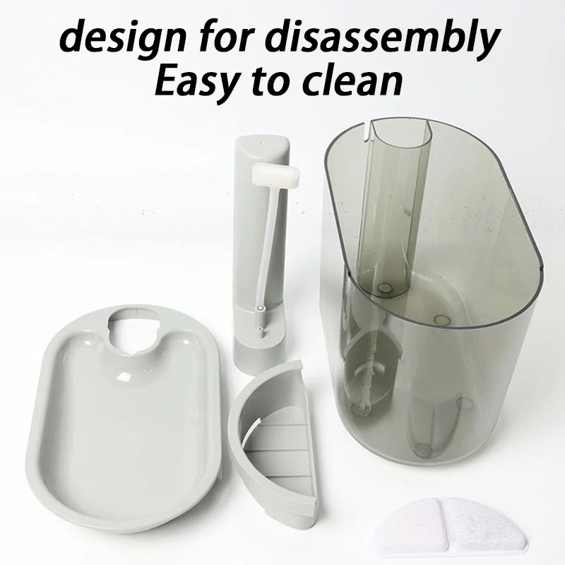 Dispensador de agua inalámbrico para mascotas, fuente de agua con detección inteligente para mascotas, filtración de circulación automática, suministros para bebederos para gatos, 2200ML - imagen 3