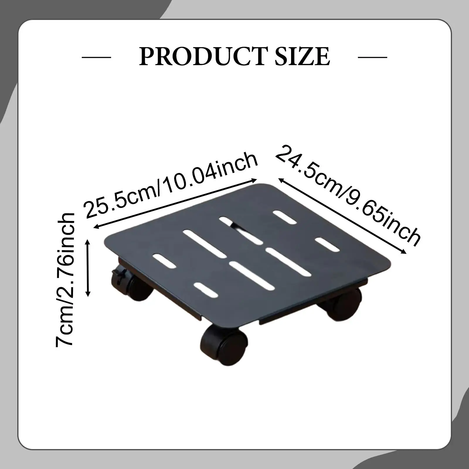 Plant Stand with Wheels Moveable Practical Plant Holder with Casters Potted Plant Mover for Courtyard Apartment Balcony Office