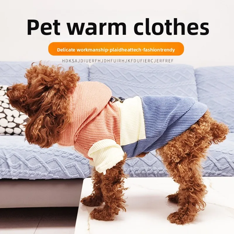 Otoño e Invierno nueva ropa acolchada de algodón para mascotas ropa para perros polar cálido y cómodo suéter cálido de invierno suministros para mascotas