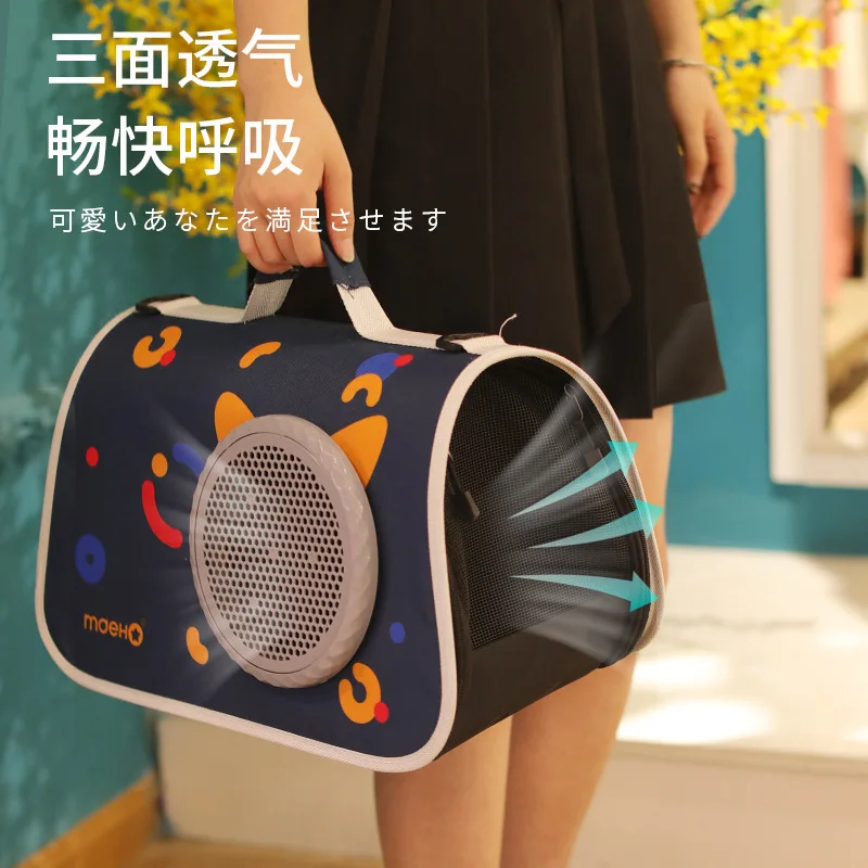 Mochila de hombro transparente para mascotas, bolsa de transporte transpirable de tres lados, cápsula espacial, suministros para mascotas - imagen 3