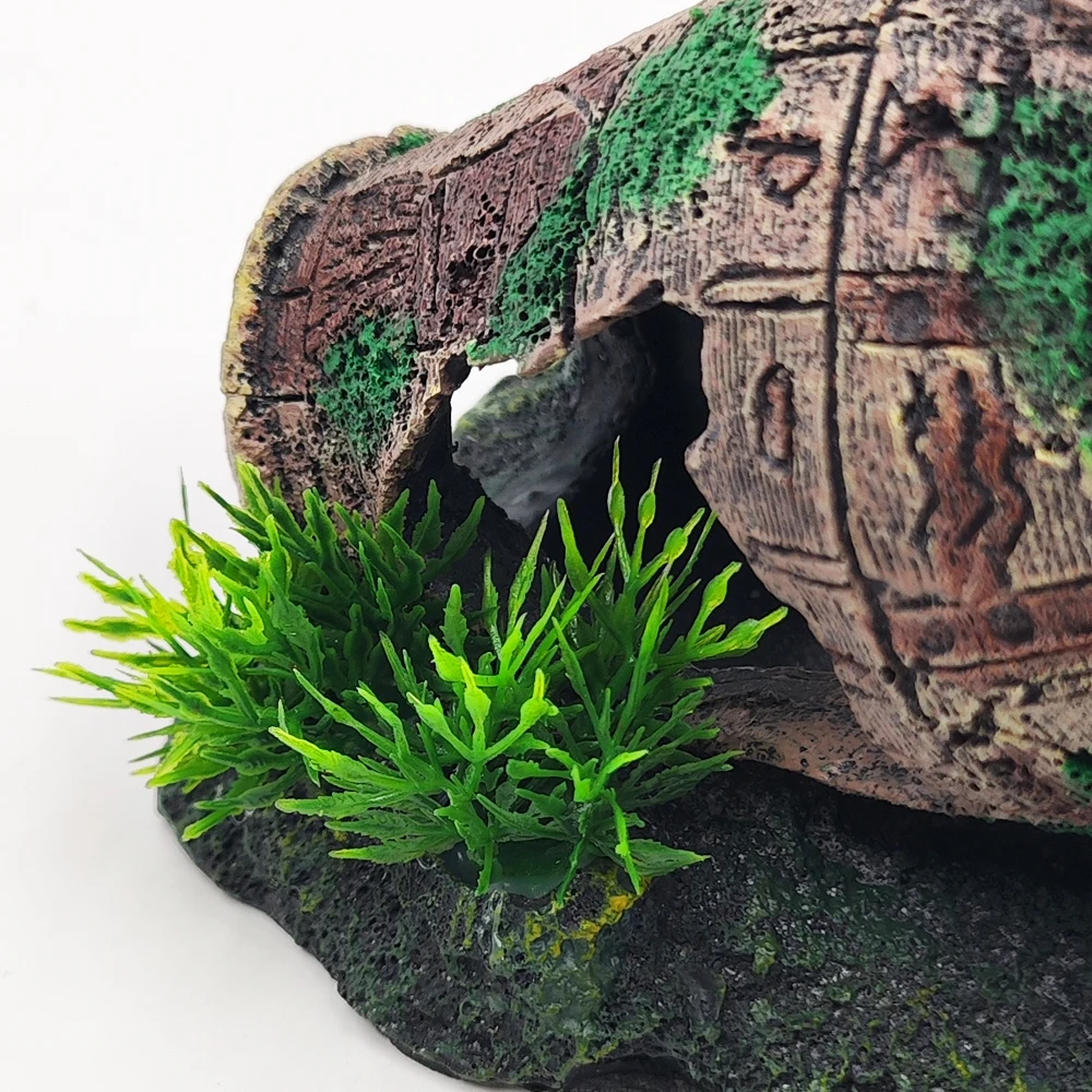 Florero antiguo Retro con forma de resina, adornos para pecera, adorno de paisaje para acuario, decoraciones para acuario, artesanía para el hogar, estatua para pecera - imagen 3