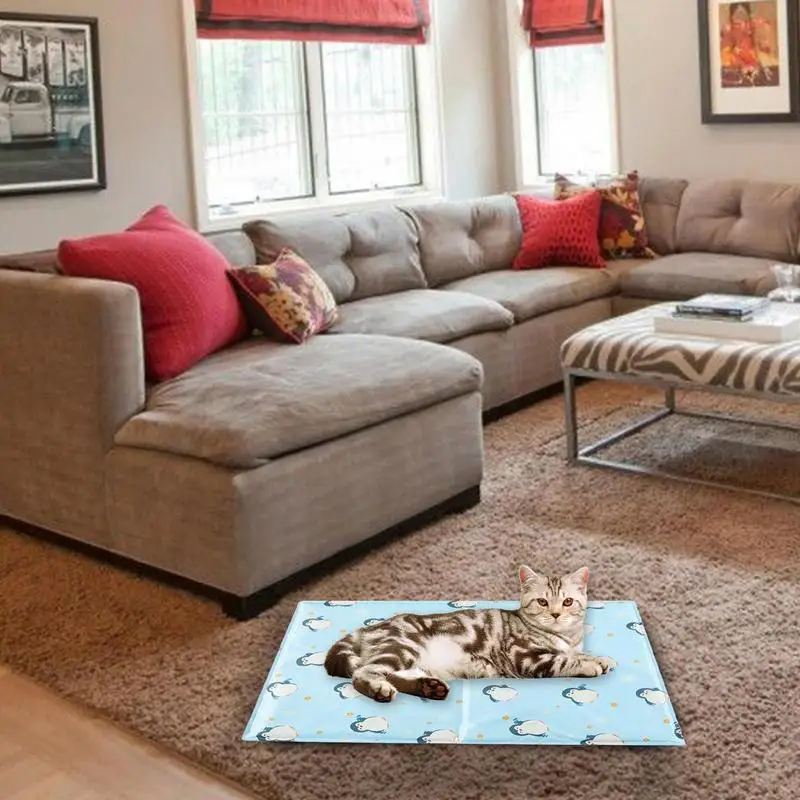 Cama de refrigeración impermeable para perro y gato, manta de hielo automática, almohadilla de hielo multifuncional para mascotas, alfombrilla esencial de verano para mascotas - imagen 5