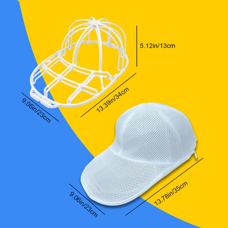 2/4/6 unids/set conjunto de lavado de sombreros gorra de béisbol de pico de pato lavado y secado solar estante protector de lavado de máquina integrado no deformado - imagen 4