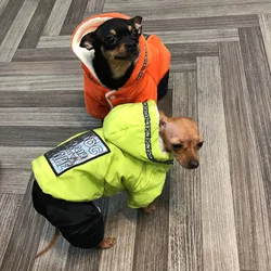 Mono impermeable con capucha térmica para Yorkie y Chihuahua