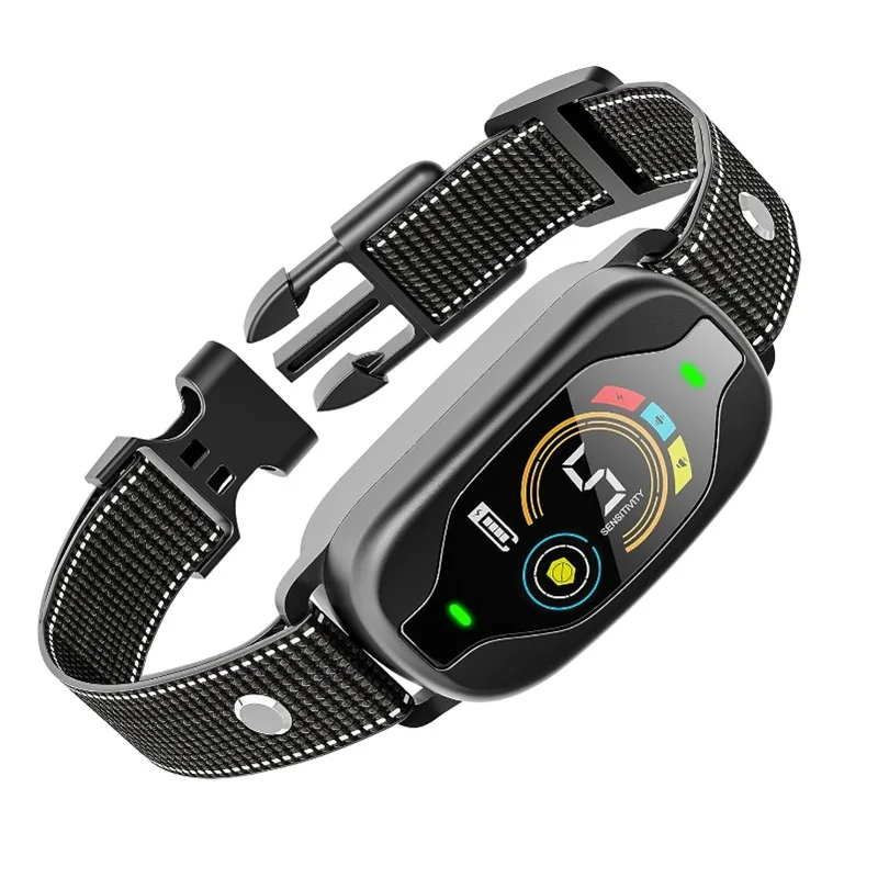 Collar automático antiladridos para perros, accesorios impermeables para perros, collares para cachorros, descarga eléctrica, Collar de entrenamiento para perros