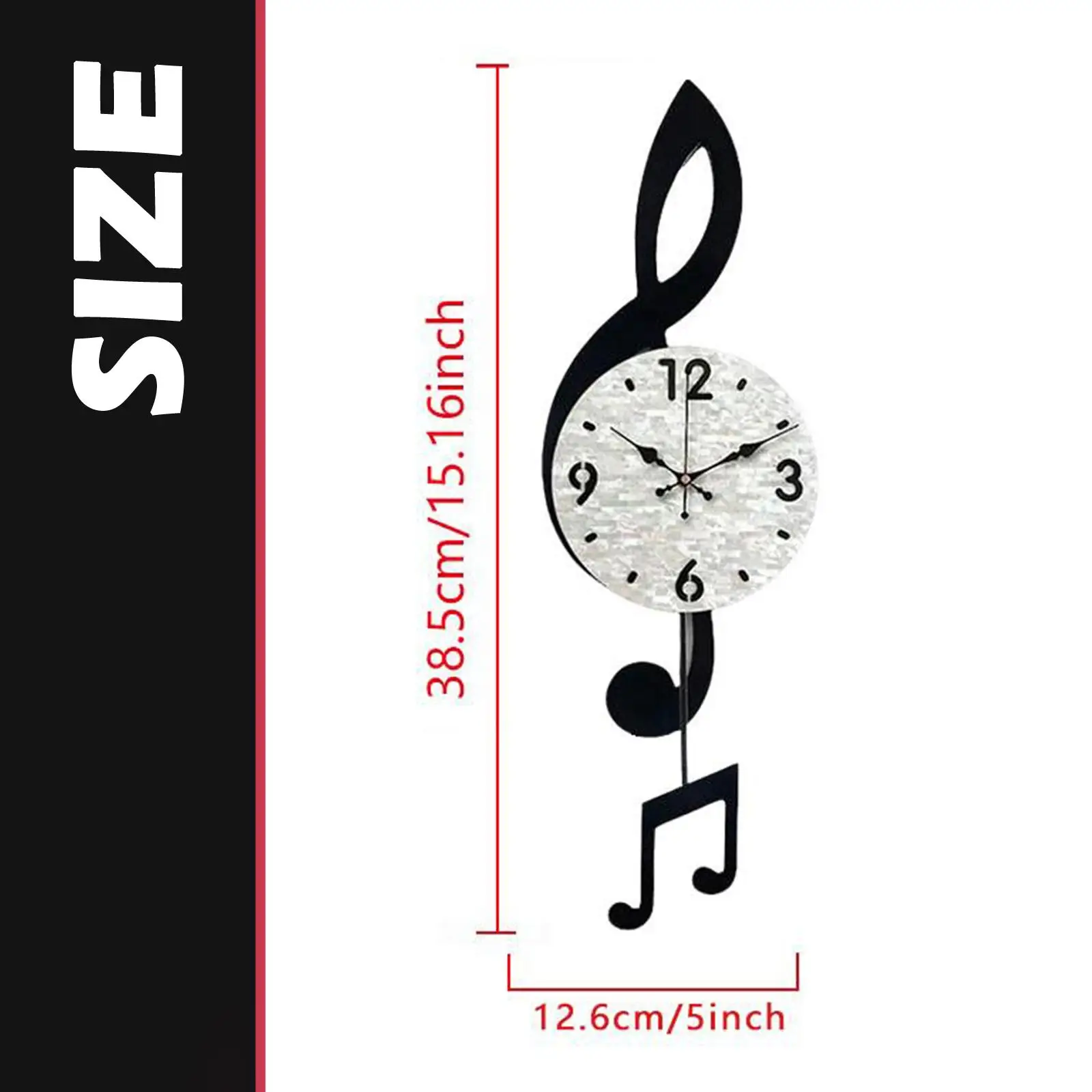 Music Note Wall Clock Modern,Wall Art Decor Acrylic Music Note Art Quiet No Ticking for Study Room Living Room Cafe Music Lovers Music Note Wall Clock Modern,Wall Art Decor Acrylic Music Note Art Quiet No Ticking for Study Room Living Room Cafe Music Lovers