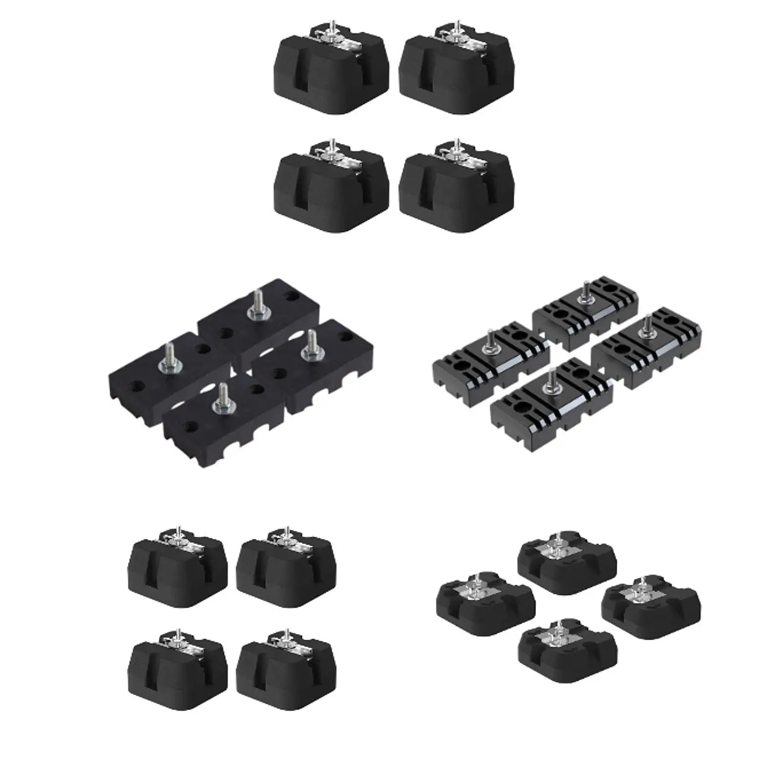 4x Air Conditioning Anti Vibration Pad Rubber Damper Practical Sturdy Anti Slip Shock Pads for Air Conditioner Replace Parts