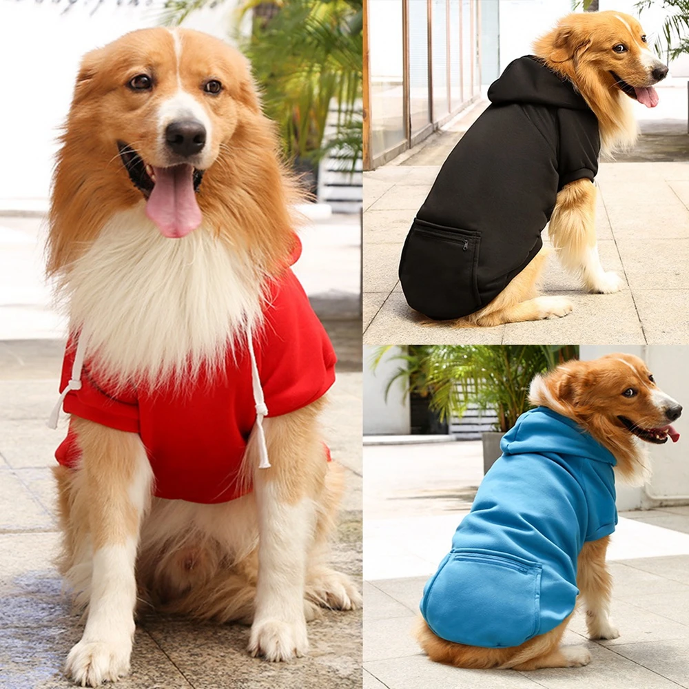 Sudaderas con capucha para perros, sudadera para cachorros, suéter suave y cálido, ropa con capucha de invierno para perros pequeños, medianos y grandes, gatos - imagen 3