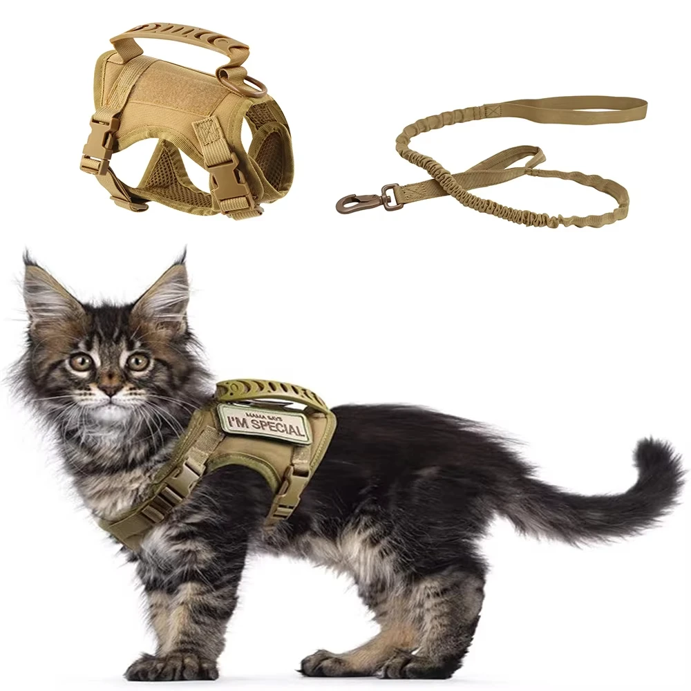 Arnés de pecho para mascotas con juego de correa Diseño antideslizante universal Adecuado para gatitos y cachorros Cómodo y ajustable - imagen 4