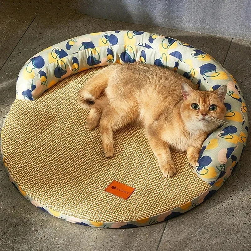 Estera para perros, cama refrescante, ropa de cama para perros, camas con cojín grande, suministros esponjosos para mascotas, accesorios pequeños, grandes y medianos, sofá para cachorros - imagen 3