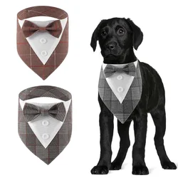 Bandana con corbatín para perros de todos los tamaños, suave