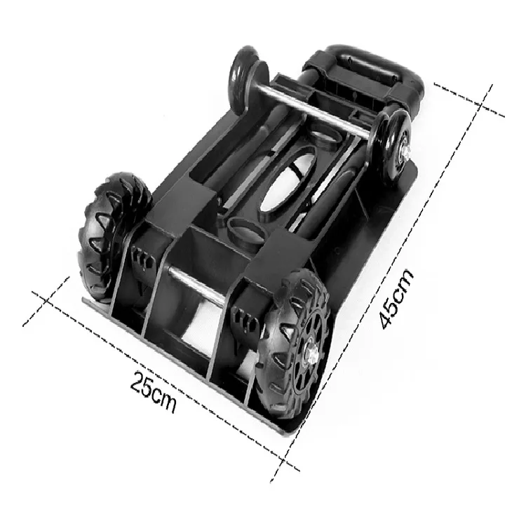 Carrito de compras doméstico 4 ruedas – Plegable y resistente - imagen 5
