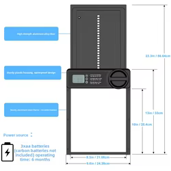 Puerta automática solar para gallinero con temporizador y sensor de luz