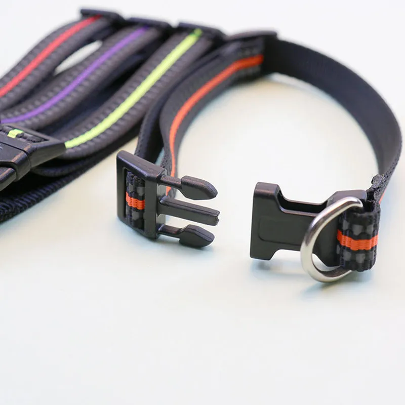 Collar reflectante de nailon para perros y mascotas, cadena ajustable, resistente al agua, producto para mascotas - imagen 4