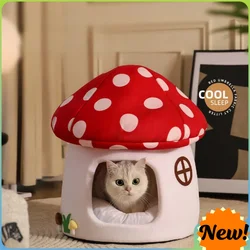 Cama suave cálida para gatos y perros pequeños lavable cómoda