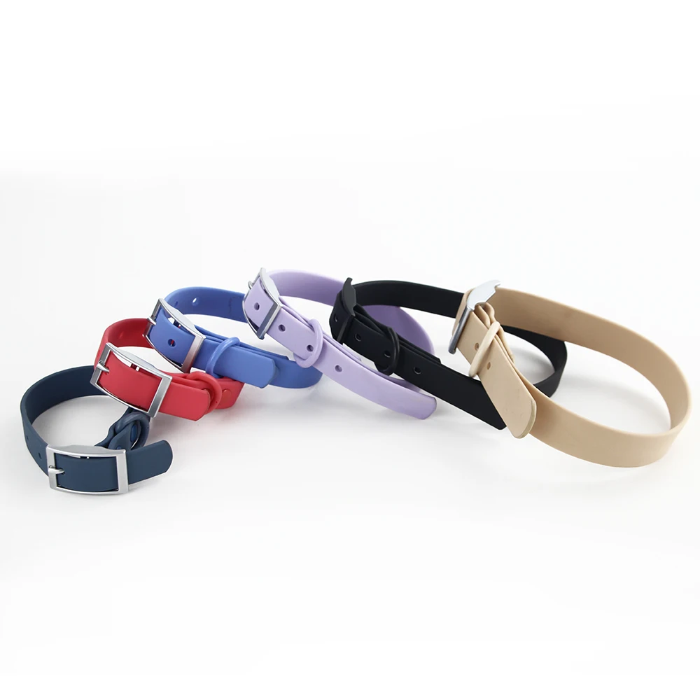 Collares impermeables universales para perros medianos y pequeños, hebilla de aleación de Zinc, goma de PVC - imagen 2