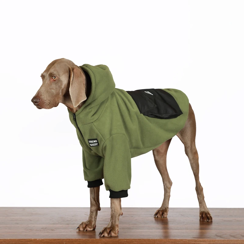 Chaqueta grande para perro de primavera con sudadera con capucha, disfraz para perros grandes medios de 2 le sina, diseño de moda, trajes de Labrador Golden Retriever en invierno - imagen 4