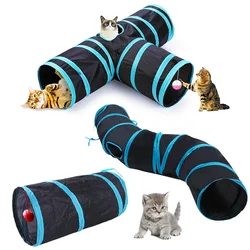 Túnel de juego plegable para gatos – Diversión y ejercicio