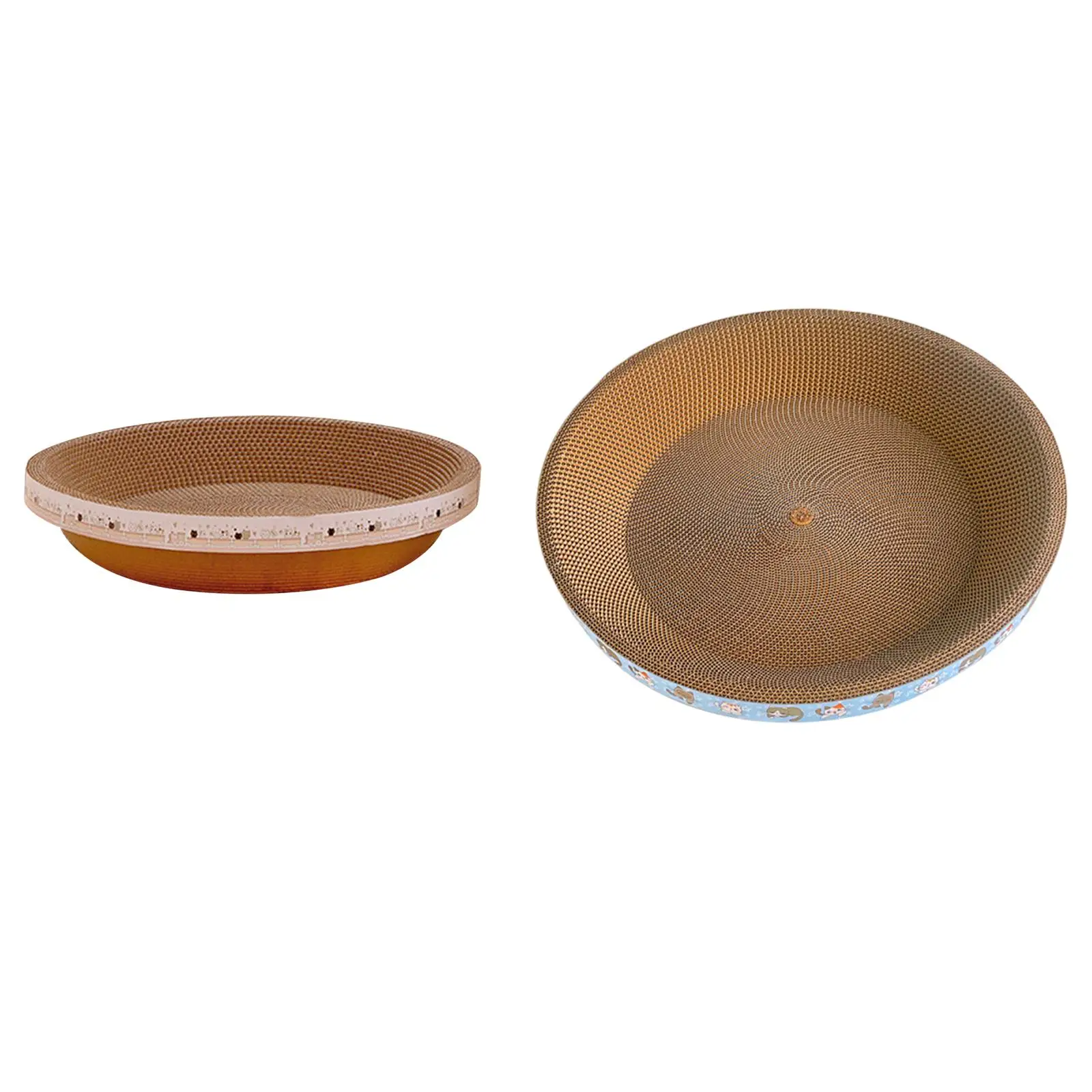 Round Cardboard Cat Scratcher Bed Couch Scratch Pad Nest Pet Supplies Rest